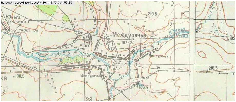 Карта междуречье новополоцк