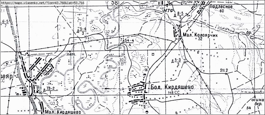 Карта наровчатского района пензенской области с селами