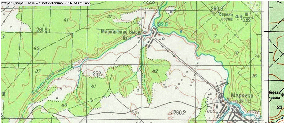 Карта пензенской области сосновоборского района пензенской области