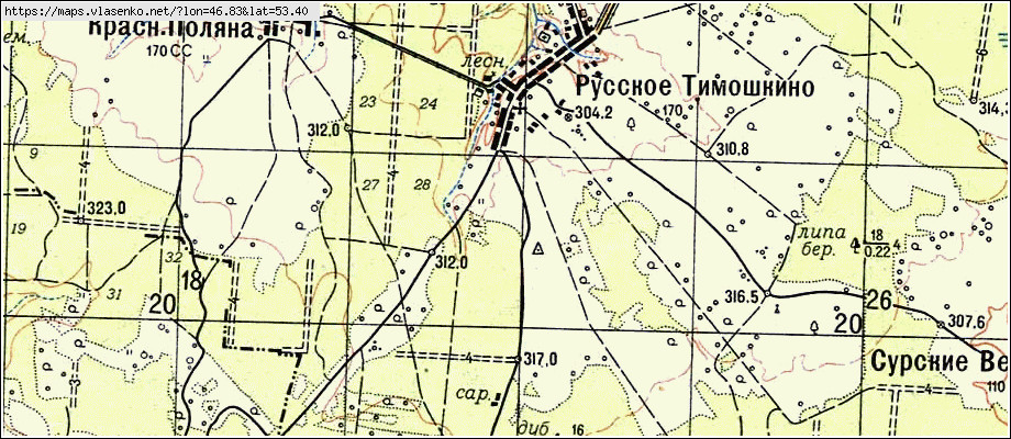 Карта пензенской области сосновоборского района пензенской области