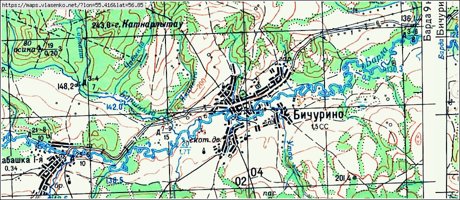 Карта бардымского района