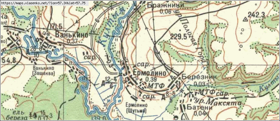 Карта березовки пермский край