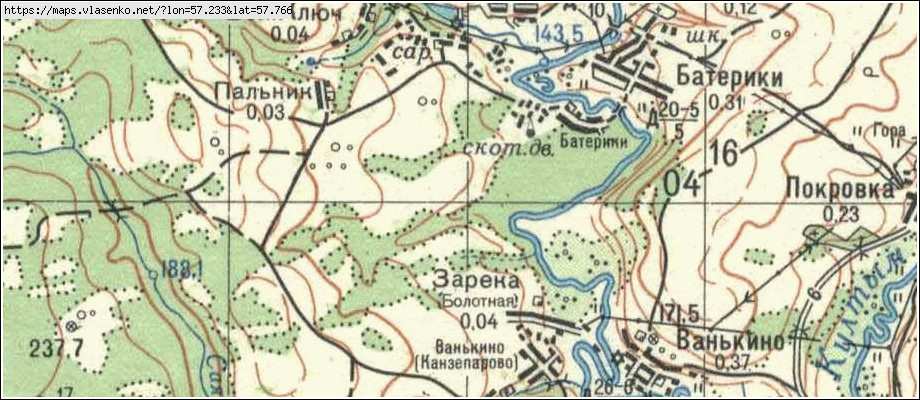 Карта г березовский