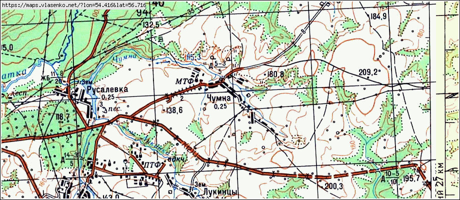 Карта чайковского пермский край