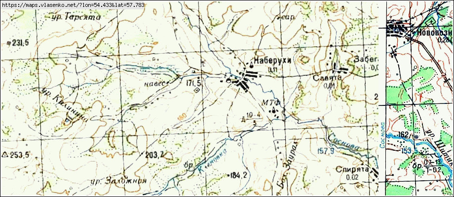 Старая карта еловского района