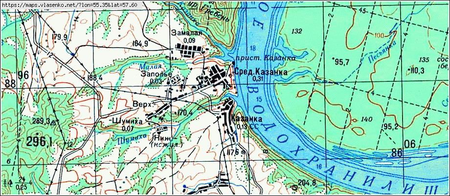 Казанка томск карта