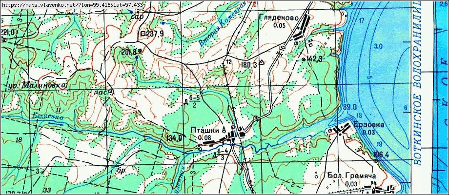 Оханский район карта