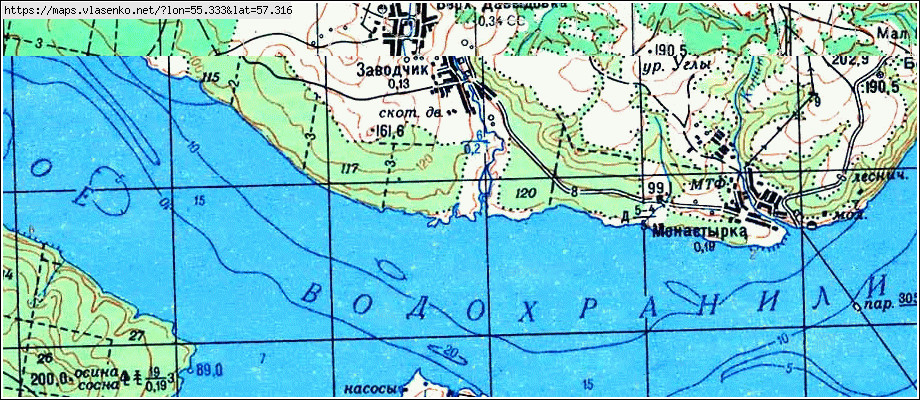 Пакли осинский район карта