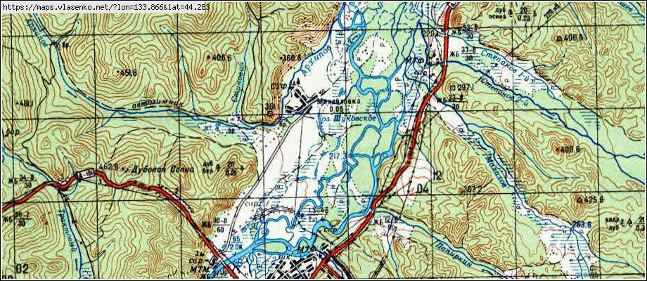 Карта с михайловка приморский край