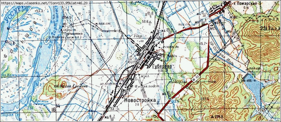 Карта пожарского района приморского края