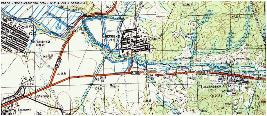 Спасское приморский край карта