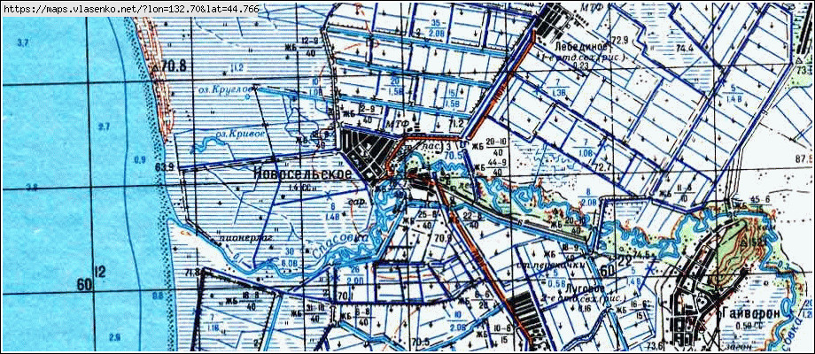 Карта спасского района приморского