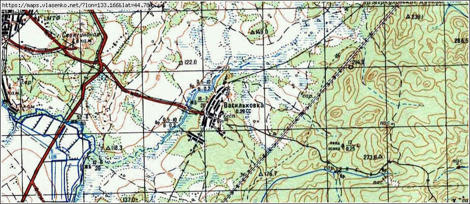 Спасское приморский край карта