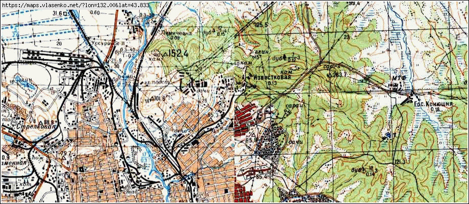 Карта уссурийска спутник - 84 фото