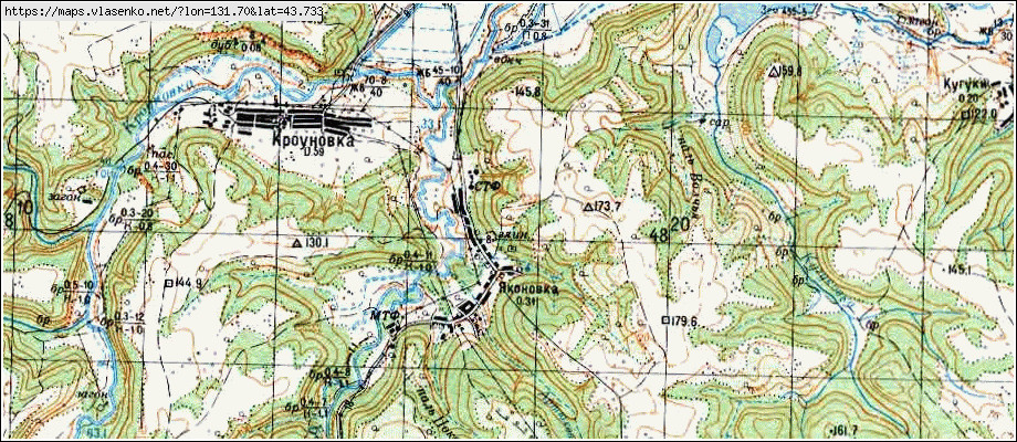 Карта уссурийска спутник