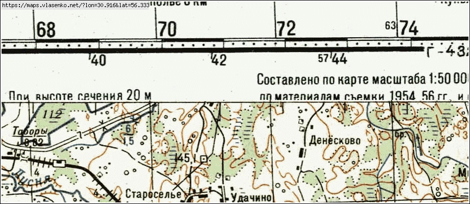 Карта куньинского района