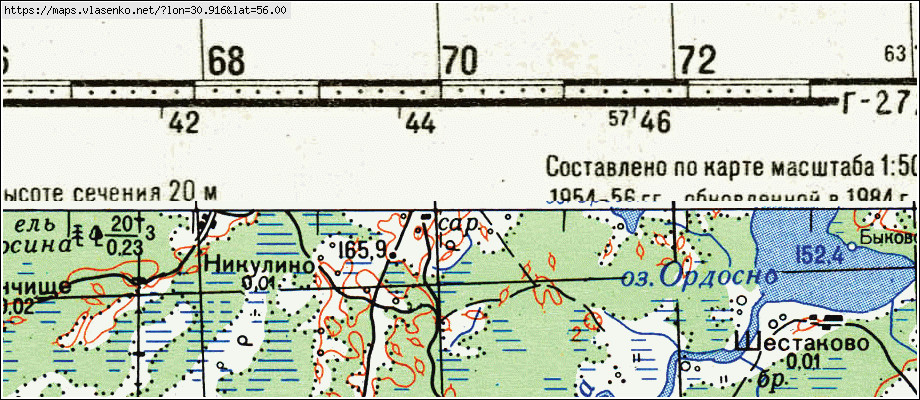 Карта куньинского района