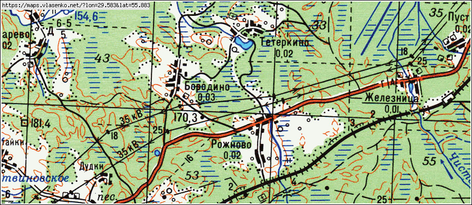 Подробная карта невельского района псковской области