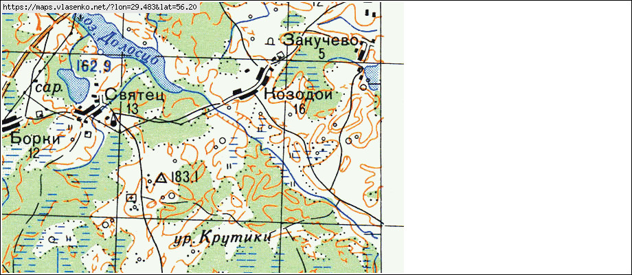 Карта пустошкинского района псковской области подробная