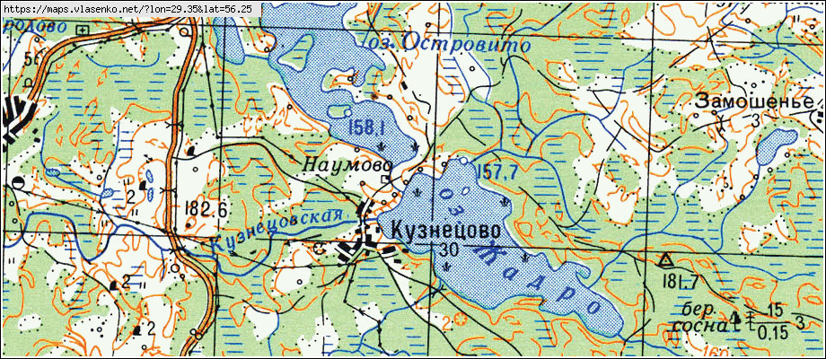 Карта пустошкинского района псковской области подробная с деревнями