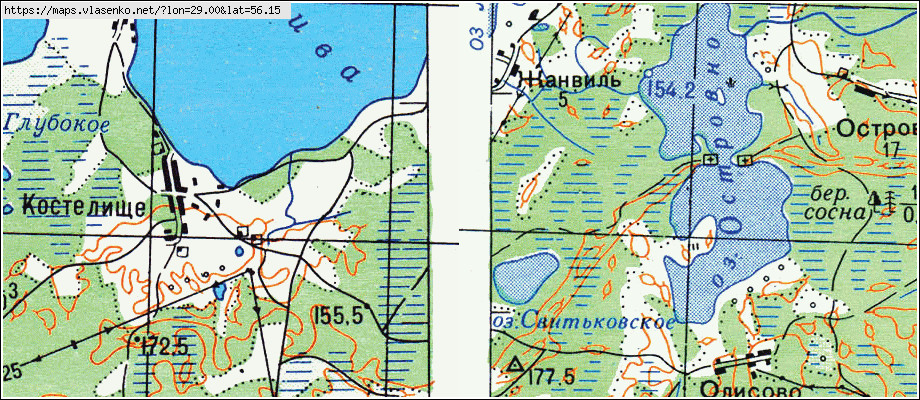 Себеж псковская область карта