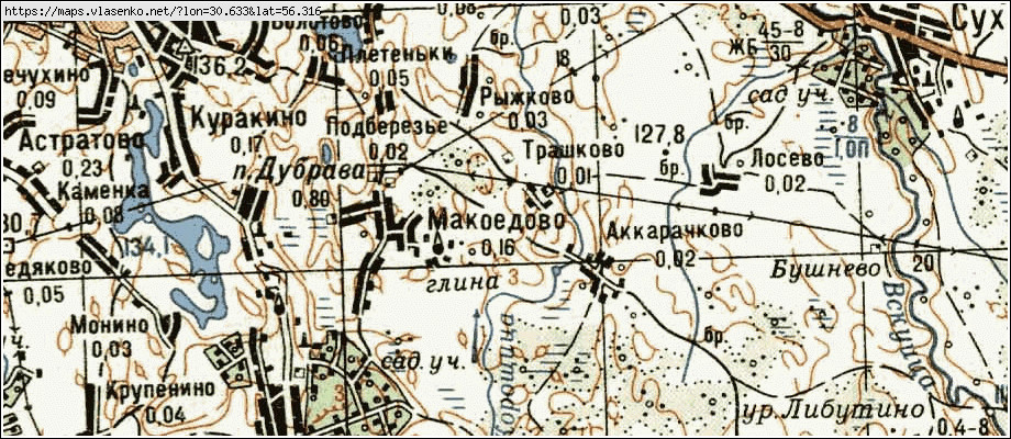 Карта суханово великолукский район