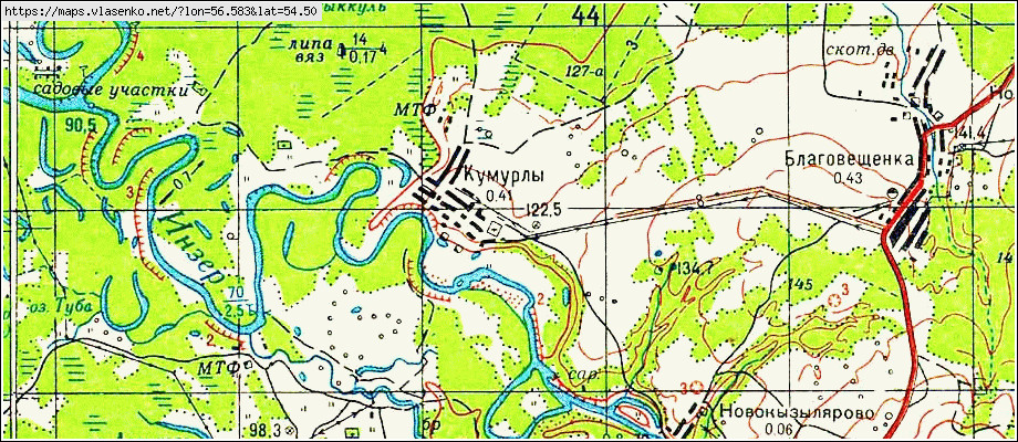 Архангельское башкортостан карта