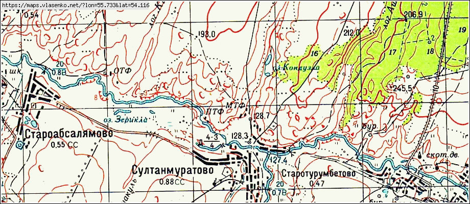 Карта аургазинский район карта толбазы