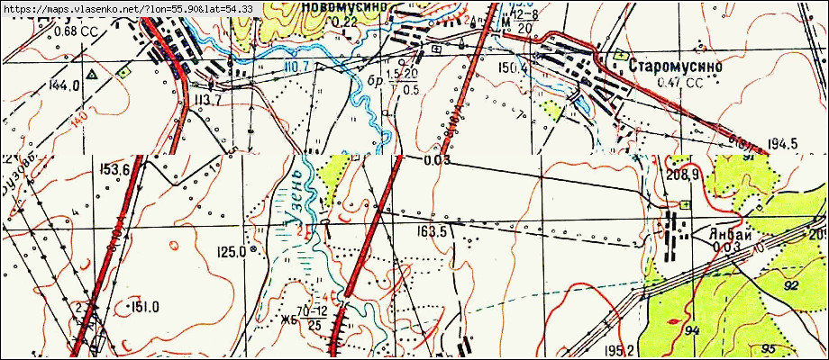 Карта аургазинского района