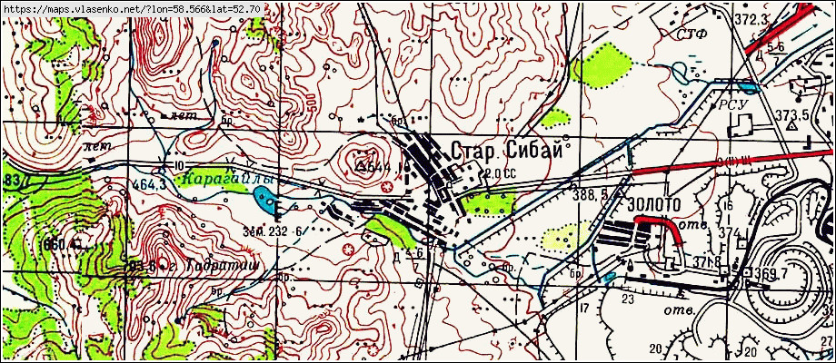 Карта старого сибая