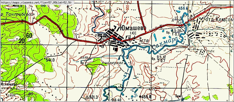 Баймакский район юмашево карта