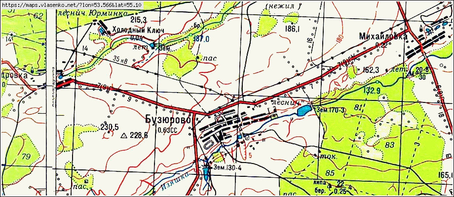 Карта бакалинского района с деревнями