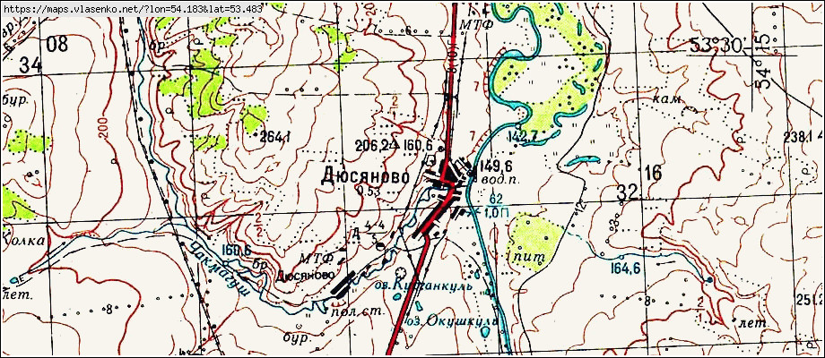 Карта бижбулякского района