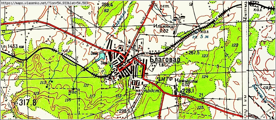 Карта башкирии благоварский район