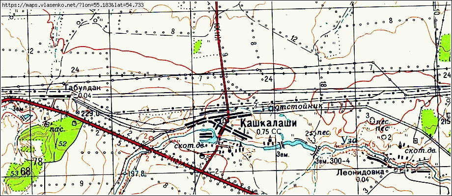 Карта с языково благоварского района