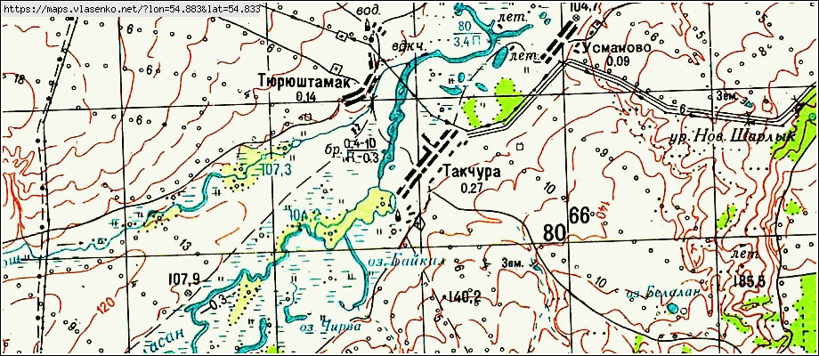 Карта с языково благоварского района