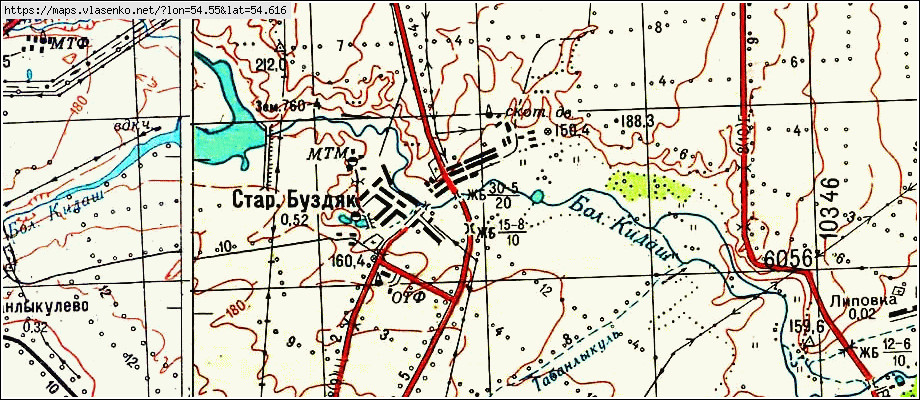 Карта буздякского района с деревнями и дорогами подробная