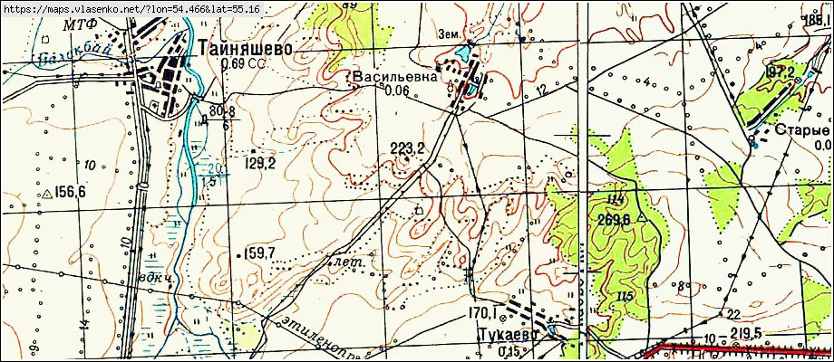 Карта чекмагушевского района с улицами