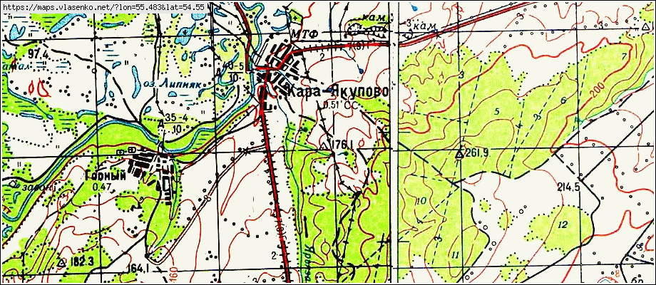 Топографическая карта республики башкортостан