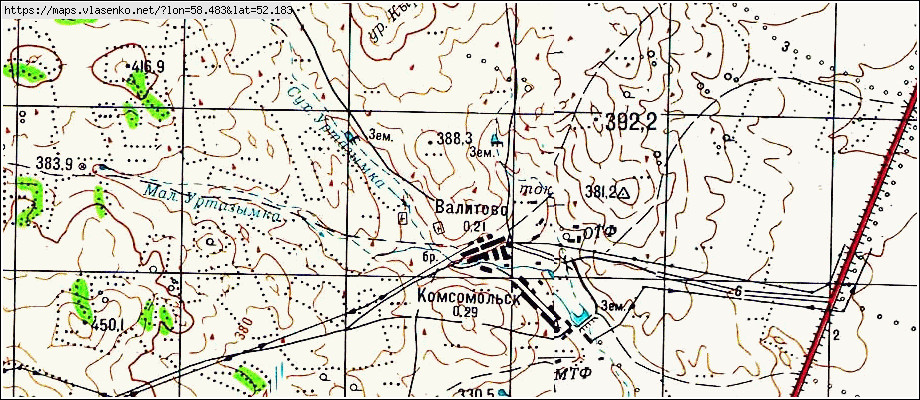 Спутниковая карта хайбуллинского района