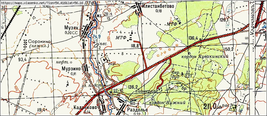 Карта краснокамского района башкирии