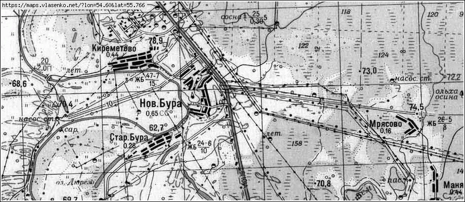 Карта краснокамского района 1900 года