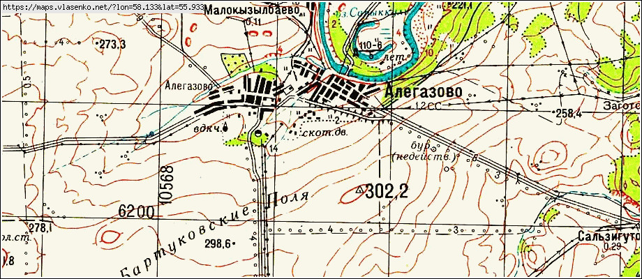 Карта мечетлинский район село большеустьикинское