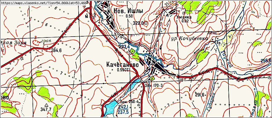 Карта миякинского района