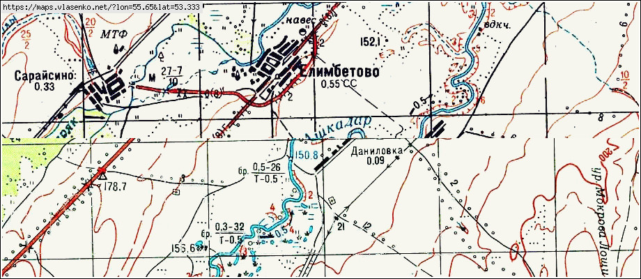 Карта стерлибашевского района