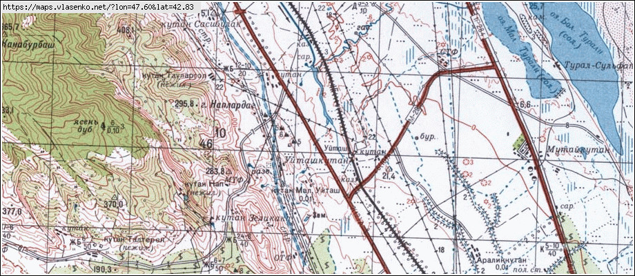 Карты Генштаба N-47-83