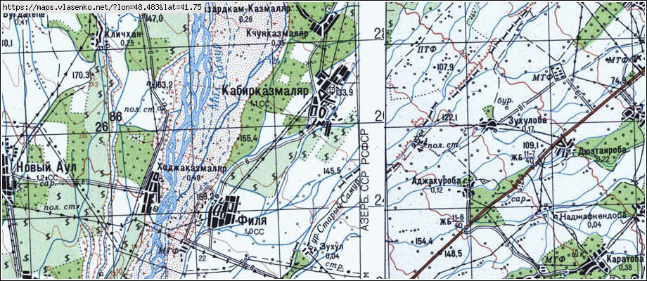 Магарамкентский район карта