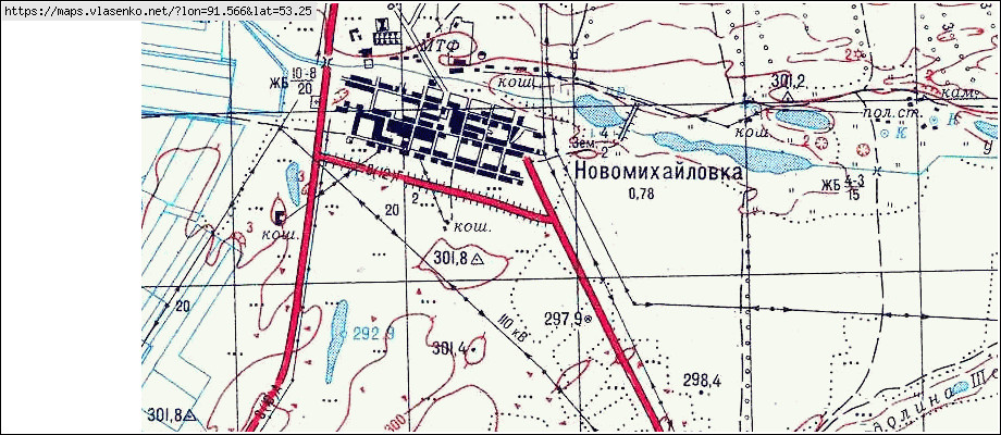 Карта НОВОМИХАЙЛОВКА, Республика Хакасия область, Алтайский район