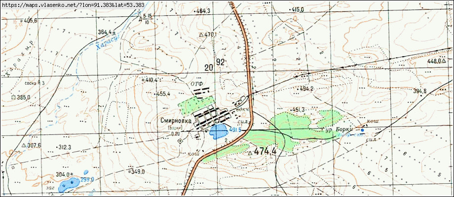 Село зеленое хакасия карта