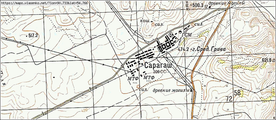 Боградский район карта